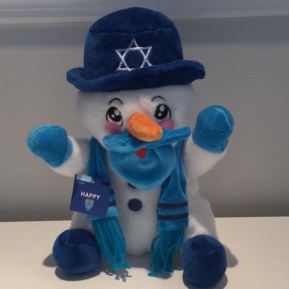 Happy Hanukkah Chanukah Plush Snowman - Picture 2 of 7
